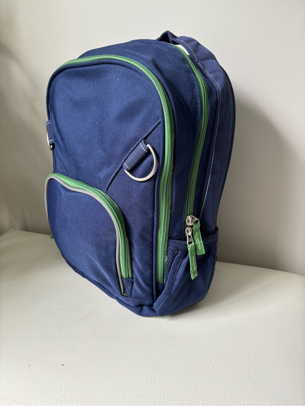 Pottery Barn Kids Navy and Green Small Backpack